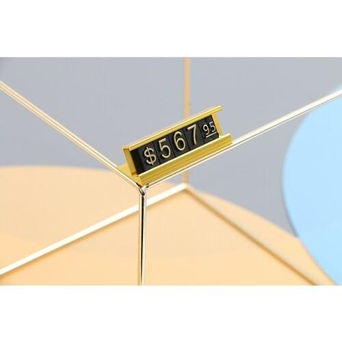 Price Cube Black Digit Cube Retailing Store Watch Price Tag Holder Arabic Numerals Signs Stand digital price tag display