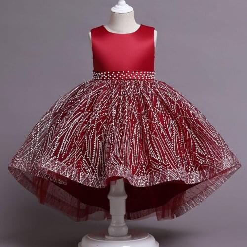 Children Clothing Girls Princess Christmas Kids Dresses For Baby Girls Infant Kids Flower Wedding Party Verstidos Dress Clothes