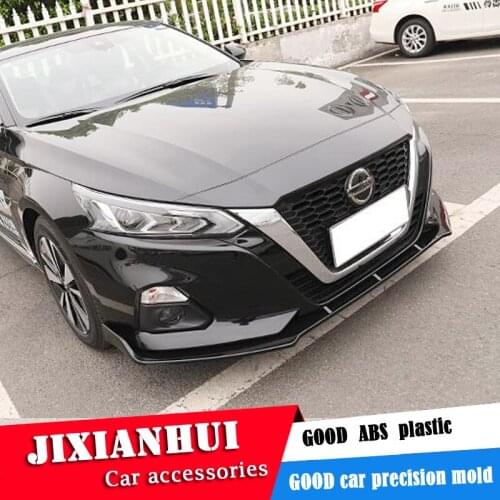 For Nissan Altima Body kit spoiler 2019-2020 For Altima ABS Rear lip rear spoiler front Bumper Diffuser Bumpers Protector