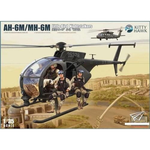 Kitty Hawk KH50002 1/35 AH-6M/MH-6M Little Bird Nightstalkers [w/resin figures]