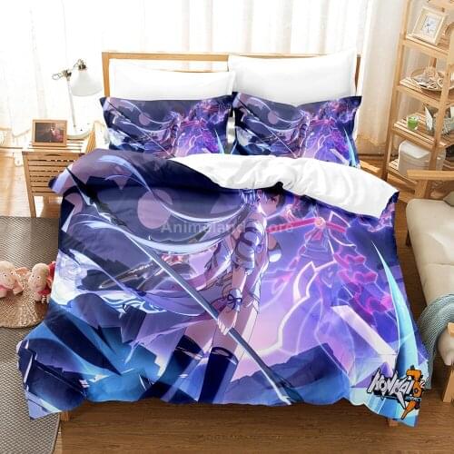 Game 3d Bedding Set Honkai Impact 3 Bed Linen Quilt Duvet Cover Sets Twin Single Queen King Size Home Textile Decor Anime Girls