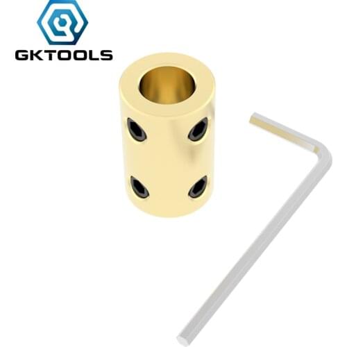 GKTOOLS D14L22 Brass Copper 4/5/6/8mm Shaft Motor Rigid Coupling Couplings Coupler Rigid Motor Connector