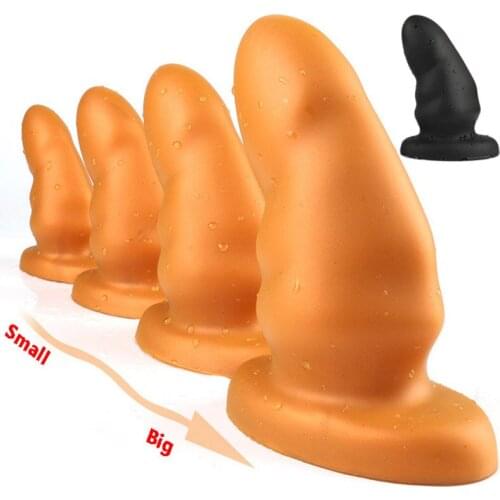 Soft Silicone Vaginal Expander Huge Anal Plug Big Butt Plug For Women Anus Dilator Prostate Massage Erotic Anal Sex Toys For Men