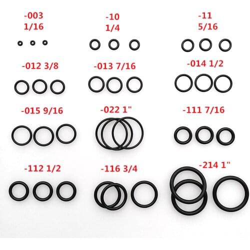 Perfeclan 36x Rubber O-Ring Kit Repair Spare Replacement Scuba Diving Gasket
