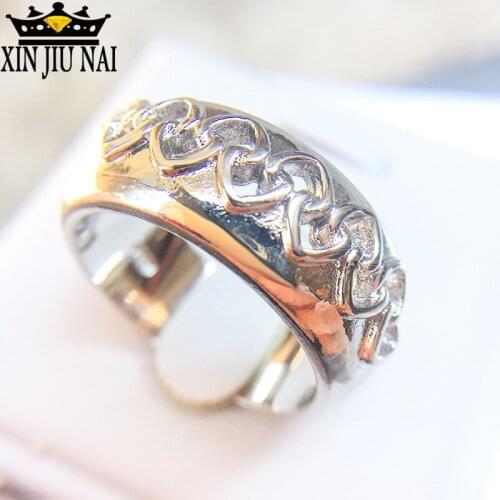 Hollow Love - Shape Romantic Crystal CZ Stone Wedding Rings For Lover 925 Silver Couple Rings For Engagement Party JewelryBands