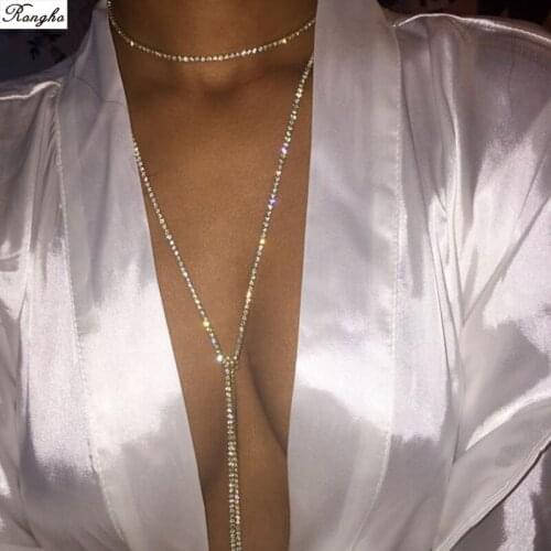 New Brand Claw Crystal choker necklace Women Rhinestone Chain Necklace Pendant Fashion punk jewelry Tassel necklace 2017