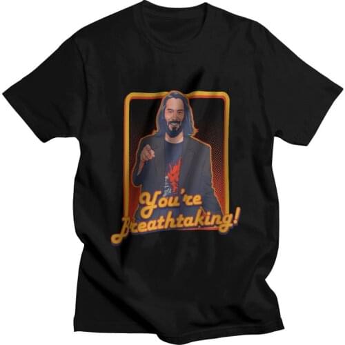 Mens You're Breathtaking T-Shirt Harajuku John Wick Tshirt Short Sleeve Cool T Shirt Homme Cotton Tee Tops Merch