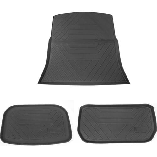 Trunk Front and Cargo Durable Mat Car accessorie for tesla model 3 Black Thermoplastic elastomer Modification Pad auto Accessori