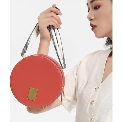 OUSSON 2021 New Design Casual Circular Bag Fashion Exquisite Crossbody Small Barrel-Shaped Bag For Woman