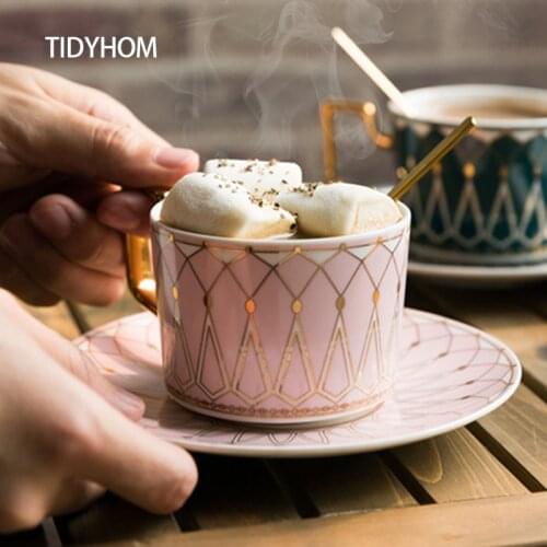 Кофейные чашки с блюдцами TIDYHOM China At AliExpress