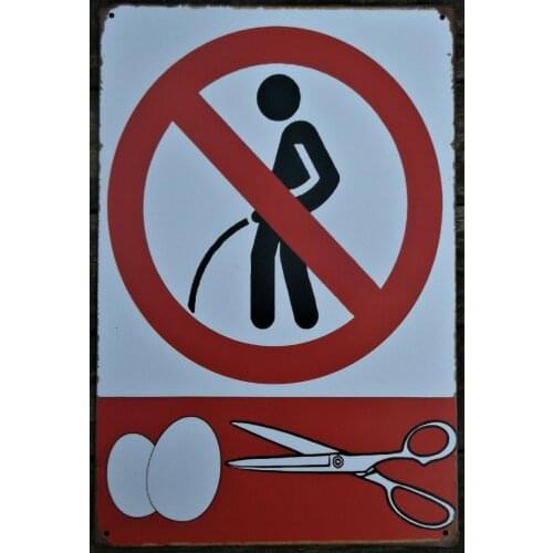 Toilet Retro Vintage Poster Metal Tin Sign Cafe Pub Garage Kitchen Bathroom