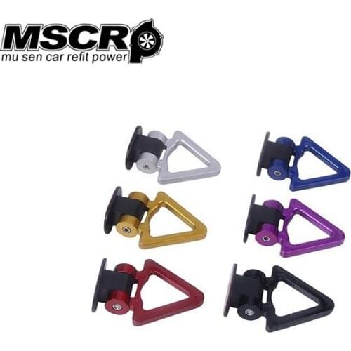 Universal Car Styling Decoration Trailer Hooks Sticker Car Auto Rear Front Trailer Simulation Racing Ring Vehicle Towing Hook