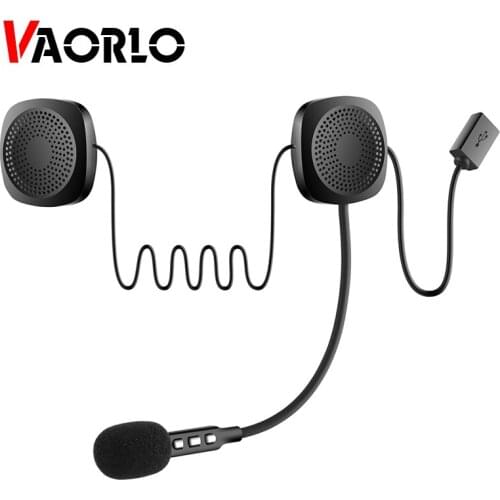 VAORLO Motorcycle Helmet Wireless Bluetooth Earphone Waterproof Anti-interference V5.0 Headset HandsFree Calling For Moto