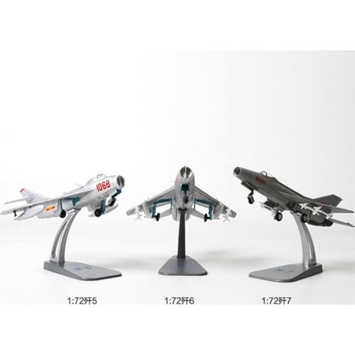1:72 J5 J-6 J-7 aircraft model simulation alloy finished fighter model fighter military collection ornaments