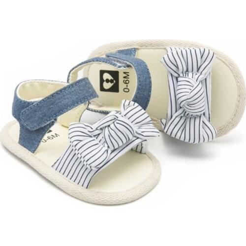 1 Pair Children Baby Kids Girls Shoes First Walkers Non-Slip Canvas Bowknot Toddlers Newborn Infantil Shoes
