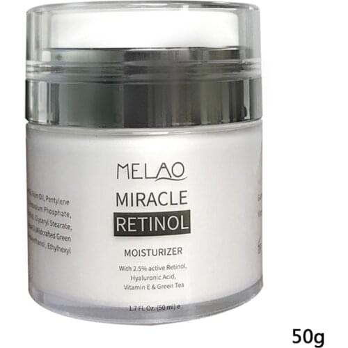 1Pcs 50g Organic Retinol Moisturizing Face Cream Vitamin C Whitening Anti Aging Wrinkles Face Cream