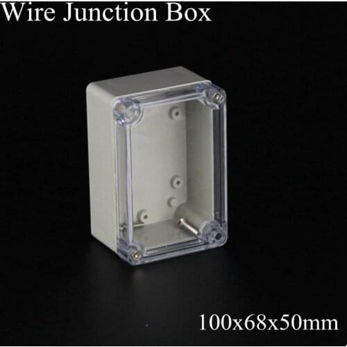 100x68x50mm ABS IP65 Waterproof Plastic Wire Junction Box Transparent Enclosure Clear Project Case Electronic Terminal
