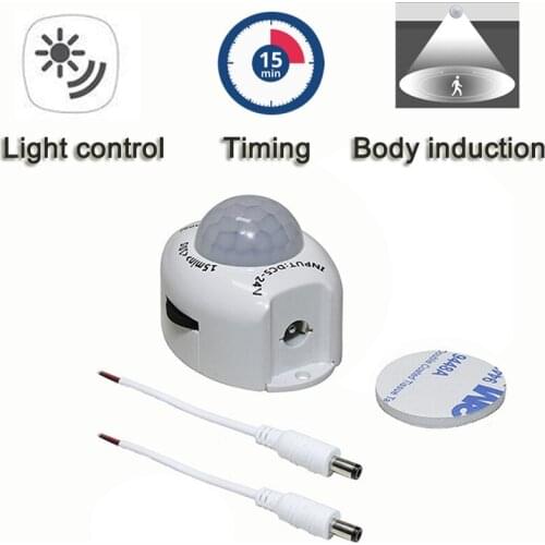 12V PIR Motion Sensor For LED Under Cabinet Light Auto On/Off Kitchen Bedroom Closet Wardrobe Night Lights smart light switch