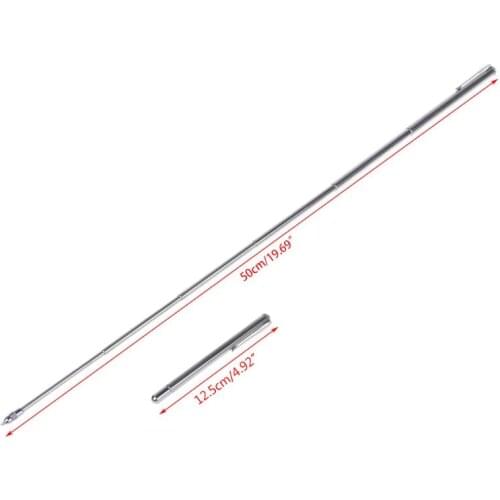 2 in 1 Pointer Telescopic Extendable Steel Ballpoint Pen Teaching Tool Magic Pen