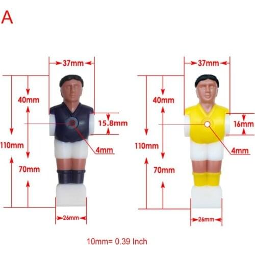 4pcs Foosball Men Replacement Soccer Table Player Football Machine Accessories U7EF