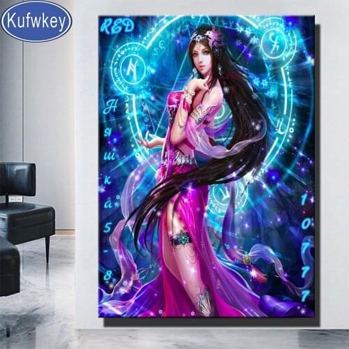 Fantasy Girl 5d Diy diamond painting full round/square drill mosaic diamond stitch diamond embroidery ELF home decor Handcraft