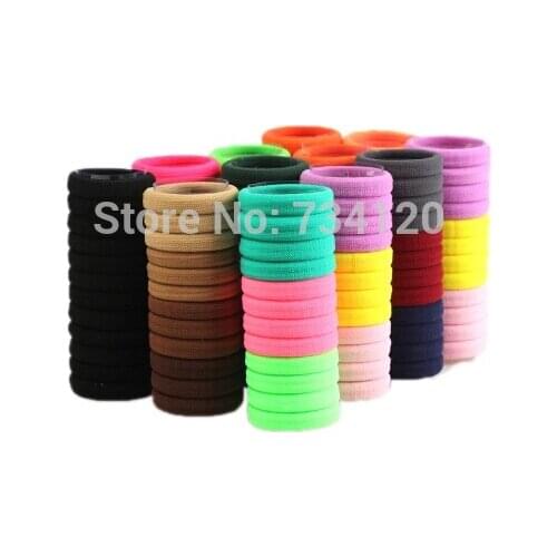 Free shipping hair accessories fashion jewelry Fluorescent color hair bands High elastic seamless hair rope Hair Accessories
