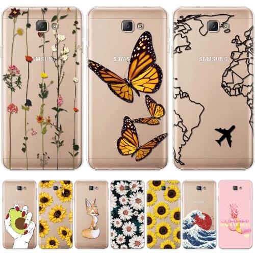 Phone Bags For Samsung Galaxy J7 Prime Case For Samsung J7 Prime Cartoon Silicone Case Soft TPU Cover For Samsung G610F 5.5 inch