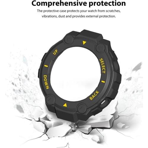 Case For Amazfit T-Rex Watch Soft TPU Protective Cover Shell Bumper Frame Protector For Huami Amazfit T-REX A1918 Bracelet