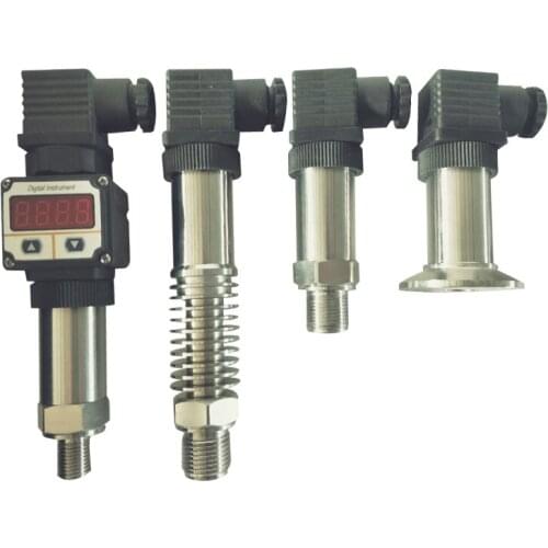 Pressure Transducer Sensor 4-20mA Water/Gas/Oil/Hydraulic Vacuum Negative Pressure Digital Display High Temperature
