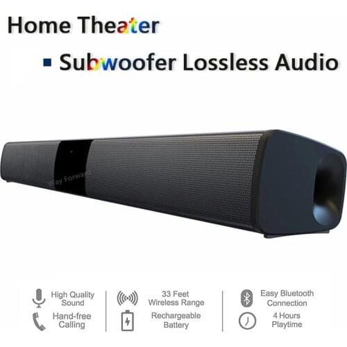 Home Theater Wireless Bluetooth TV Soundbar Speakers Sound Bar Subwoofer Lossless Audio Sound Long Standby Support TF /FM Radio