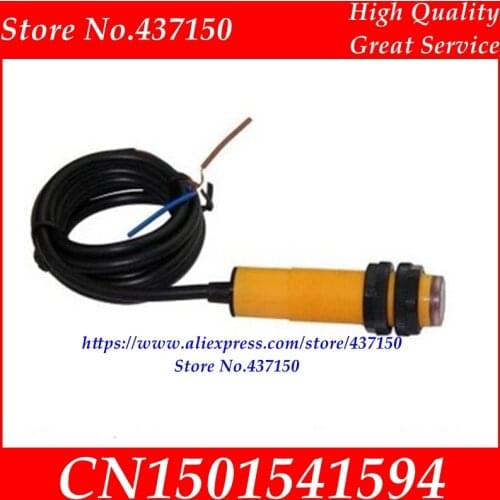 E3F-DS10C4 E3F - DS10C4 photoelectric sensor diffuse photoelectric switch three-wire DC NPN diameter 18mm,free shipping