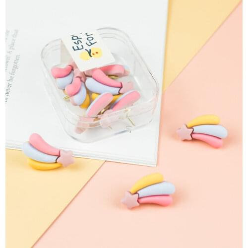 10 pcs/lot banana Thumbtacks Push Pins Map Pin Cork Board Thumb Tacks Pushpin Stationery Buttons Pins Office School Supplies