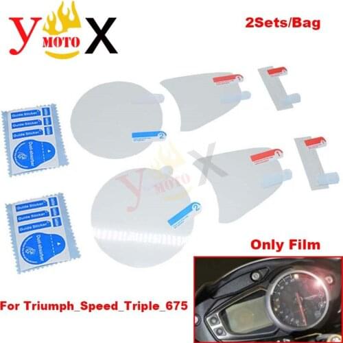 Motorcycle TPU Speedometer Instrument Dashboard Cluster Scratch Panel Screen Protection Film For Triumph Speed Triple 675
