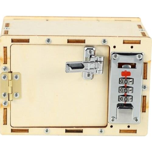 DIY Wooden Password Box Model Building Kits Baby Kids Toys for Children Science Projects Experiment Kits Set
