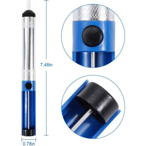 JCD Hot Aluminum Metal Desoldering Pump Suction Tin Soldering Sucker Pen Removal Vacuum Soldering Iron Desolder Tools