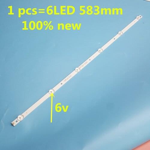 100%New 2PCS 6LED 6V 583mm LED backlight for TX-32ER250ZZ 4708-K32WDC-A2113N01 K320WDC2B K320WDC1 A2 471R1P44 K320WDC1176021