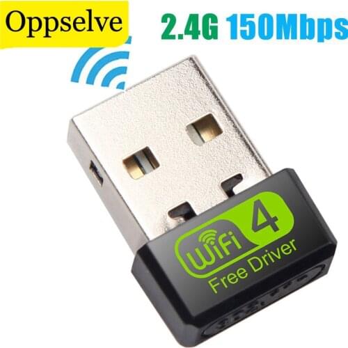 Oppselve Mini USB WiFi Adapter 150Mbps Wi-Fi Adapter For PC 2.4G USB Ethernet WiFi Dongle Network Card Antena Wi Fi Receiver