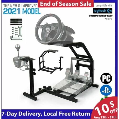 Racing Wheel Stand with V2 Support Game Support Stand Up Simulation Driving Bracket for Logitech G29 G27 G25 G920 T500RS T300RS
