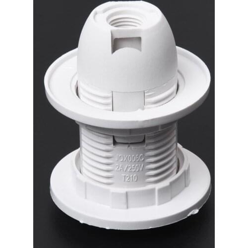 Drop shipping! Plastic Shell Screw Type E14 Bulb Light Lamp Holder Socket AC 250V 2A Pendant Socket Lampshade Ring 5.8 x 4.3cm