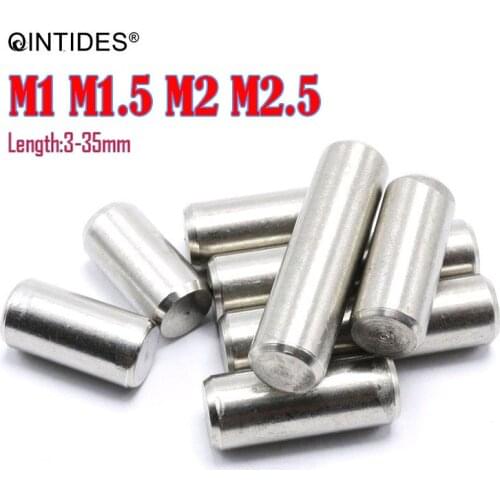 QINTIDES M1 M1.5 M2 M2.5 Parallel pins stainless steel high precision cylindrical pin positioning pins GB119