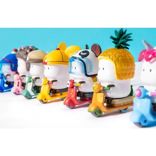 Star Moly Tu Tu Car Series Blind Box Action FiguresEmoji Package Manbo Tide Play Doll Hand-made Craft Desktop Ornament Model Toy