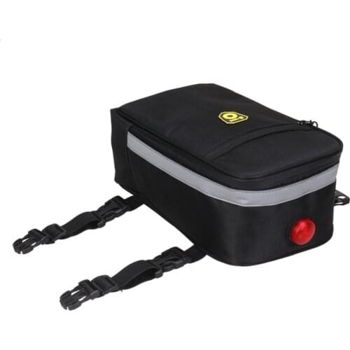 Bicycle Trunk Bag Road Mountain Bike Bag Cycling Double Side Rear Rack Luggage Carrier Tail Seat Bicycle Rear Seat Trunk Bag