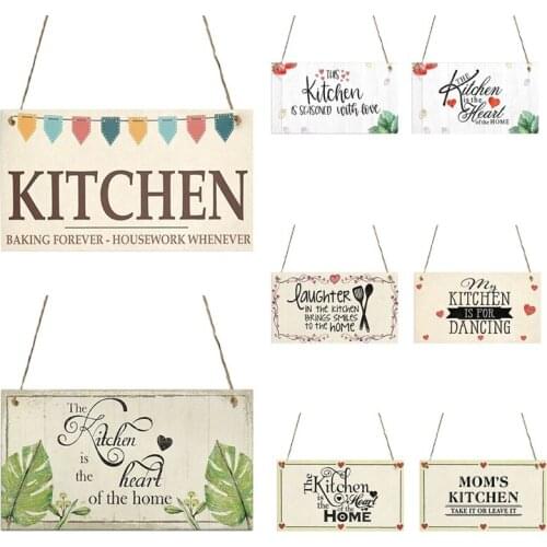 Window Wall Tree Decoration Hanging Pendant Decoration Wood Kitchen Print Signs Wooden Crafts Hanging Ornament Home Door