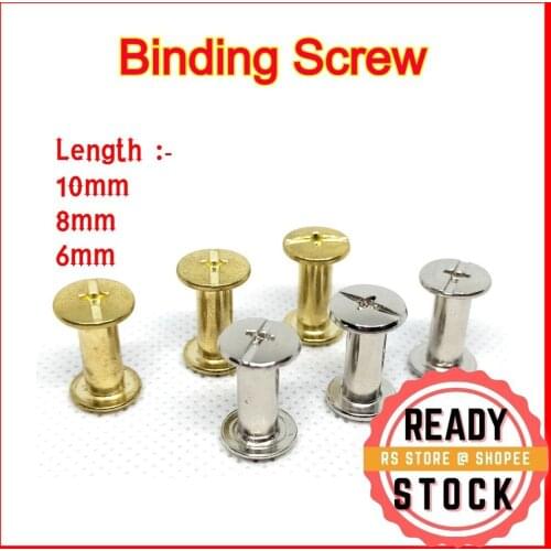 Binding Screw [READY STOCK] , M5 x 6mm or 8mm or 10mm, Similar Chicago Screw, Hard Cover / Scrapbook