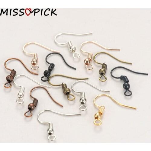 50pcs/lot 20*17mm Earrings Clasps Hooks Fittings Earring Findings For Diy Jewelry Making Handmade Earwire Accessories Wholesale