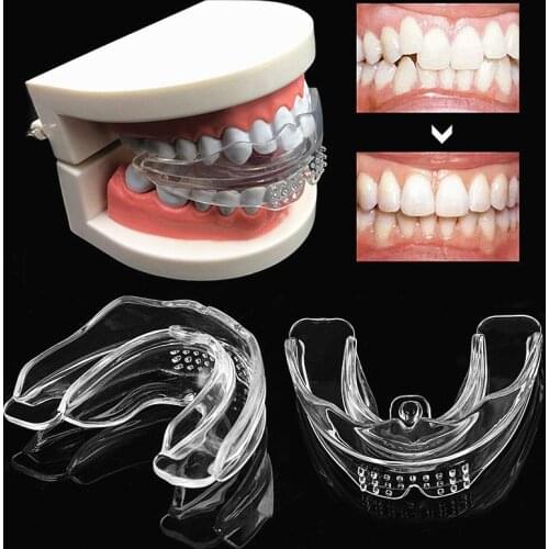 1PC Dental Silicone Orthodontic Braces Alignment Trainer Teeth Retainer Bruxism Mouth Guard Teeth Straightener Appliance Braces