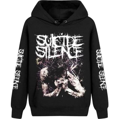 8 designs Suicide Silence Band pollover Sweatshirt Rock Nice Soft Warm hoodies punk heavy metal sudadera rocker fleece
