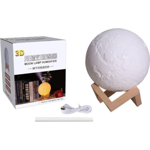 880ml Moon Lamp light Humidifier Ultrasonic Diffuser Essential Oil USB 7 Color LED night light Cool mist Air Purifier