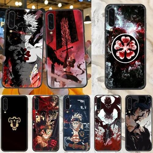 Black Clover Anime Phone case For Samsung Galaxy A 3 5 7 8 10 20 21 30 40 50 51 70 71 E S 2016 2018 4G black art cell cover