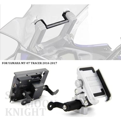 For YAMAHA MT-07 Tracer 2016 2017 Motorcycle Stand Holder Phone Mobile Phone GPS Plate Bracket Phone Holder 12MM&22MM